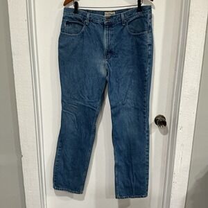 L.L.Bean Classic Fit Jeans Men's 36x30 Blue Denim Straight Leg Made in Mexico